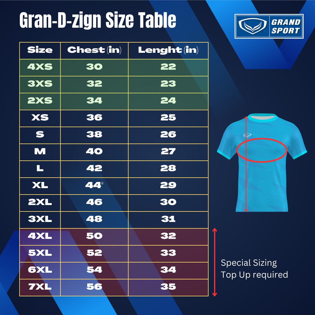 Size table
